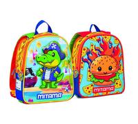 Mitama Zainetto Asilo Spinny, Crazy Coco,Multicolore,Reversibile, Confortevole e Colorato, 7,6 Litri, Zainetto Asilo e Tempo Libero, per Bambino