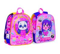 Mitama Zainetto Asilo Spinny, PandaSong,Multicolore,Reversibile, Confortevole e Colorato, 7,6 Litri, Zainetto Asilo e Tempo Libero, per Bambina