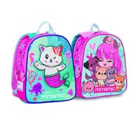 Mitama Zainetto Asilo Spinny, PuppyCat,Multicolore,Reversibile, Confortevole e Colorato, 7,6 Litri, Zainetto Asilo e Tempo Libero, per Bambina