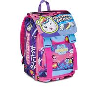 Mitama Zaino Estensibile Only Funny Moments con Tasca frontale, Rosa e Viola, Scuola Elementare e Tempo Libero, Bambina Ragazza