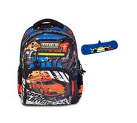 Mitama Zaino New Plus MITADRIFT, Blu, Ergonomico, Robusto + Astuccio Mitamini Animals Mitama, Chiusura con Zip, In Silicone, Blu, Bambino, Scuola Elementare