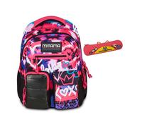 Mitama Zaino New Plus TYE LOVE, Fucsia + Astuccio Mitamini Animals Mitama, Rosa