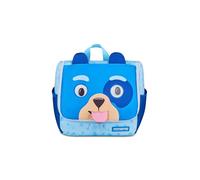 Mitama Zaino Pully BlueDog, Bambini e Bambine, Zainetto Asilo 4L Leggero e Compatto, con Tasche Laterali, Effetto Cambia Espressione, blu