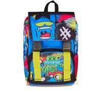 Mitama Zaino Scuola Elementare Estensibile 4Zip MonsterEye, Adattabile e Regolabile, Bambini e Bambine, Tasca Porta Borraccia, Schienale Imbottito, blu