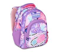 Mitama Zaino Scuola LOVE&SHINE, New Plus, Triplo Scomparto, Tasche Porta Borraccia, Spallacci Ergonomici, Scuola Elementare Bambina, Media