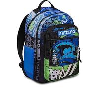 Mitama Zaino Scuola - NEW PLUS CITYBRO, Blu - Zaino Triplo Scomparto Impermeabile - Tasche Porta Borraccia - Spallacci Ergonomici - Zaino Scuola Elementare Bambino, Zaino Scuola Media