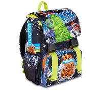 Zaino scuola Triplo Scomparto Mitama DISCO SPACE, bambino, estensibile, scuola elementare e media