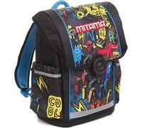 Mitama - Zaino Upside Boy MONSTER, Scuola Elementare, Ergonomico, Super Organizzato, Impermeabile, Schienale Imbottito, 24 litri