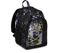 Mitama Zaino Triplo Scomparto Cement con Tasca porta PC Nero e Grigio Scuola