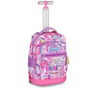 Mitama Zaino Trolley Run Maxi Rainbow, Spallacci a scomparsa, Bambini e Bambine, Tasca Porta Borraccia, Doppio uso, viola