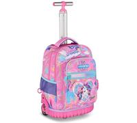 Mitama Zaino Trolley Run Maxi UniDream, Spallacci a scomparsa, Bambini e Bambine, Tasca Porta Borraccia, Doppio uso, lilla