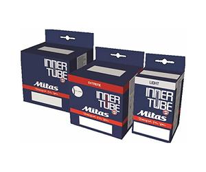 Mitas Schrader - Tubo interno da 40 mm, 20 x 1,75-2,45, colore: Nero