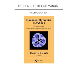 Mitchal Dichter Student Solutions Manual for Non Linear Dynamics and (Tascabile)