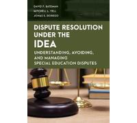 Mitchell L. Yell David F. Bateman Jonas S Dispute Resolution Under (Tascabile)