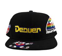 Mitchell & Mess NBA Landed Snapback Cap Denver Nuggets, Nero , Taglia unica