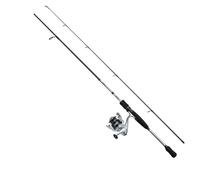 Mitchell MX1 Lure Spinning Combo, canna da pesca e mulinello, combo spinning, pesca predatore, luccio, pesce persico/luccioperca, unisex, argento/nero, 2,13 m, 10-30 g