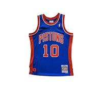 Mitchell&Ness 2.0 D. Pistoni Camicia, Royal, L Unisex-Adulto