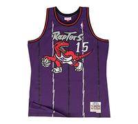 Mitchell&Ness 2.0 T. Raptors Camicia, Viola, M Unisex-Adulto
