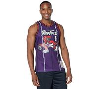 Mitchell&Ness 2.0 T.Raptors Camicia, Viola, S Unisex-Adulto