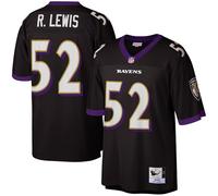 Mitchell & Ness B. Ravens R. Lewis Maglietta, Nero, L Uomo