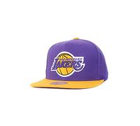 Mitchell & Ness - Berretto con visiera NBA Wool 2 Tone 6HSSMM19201 LA Lakers, colore viola e giallo, taglia unica, viola., Taglia unica