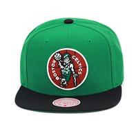 Mitchell & Ness Boston Celtics Team 2-Tone 2.0 Snapback Cappello regolabile - Verde/Nero/Legno duro Classics, Verde, nero., Taglia unica