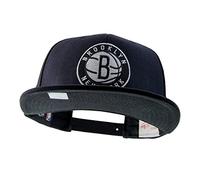 Mitchell & Ness Brooklyn Nets All Black And White Logo EU448 Snapback Cap NBA