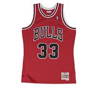 Mitchell & Ness Chicago Bulls Camicia da Donna, Scarlatto, L Uomo