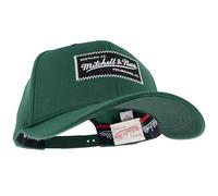 Mitchell & Ness Cappellino da baseball classico con logo in gomma Red Raised, Verde, taglia unica