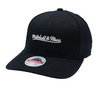 Mitchell & Ness Cappellino da baseball con logo Script Classic Red Snapback (regolabile), uomo, donna, bambino, unisex, per tutto l'anno, nero/bianco, Taglia unica