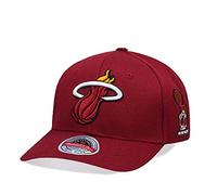 Mitchell & Ness - Cappellino snapback classico NBA Champions, Miami Heat, colore rosso, taglia unica