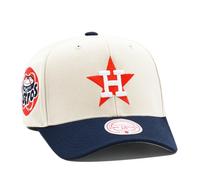 Mitchell & Ness Cappello Houston Astros Cooperstown MLB Game On Pro Precurved Snapback Cap - Off White/Navy, bianco sporco, taglia unica