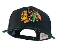 Mitchell & Ness Chicago Blackhawks Black NHL Team Ground 2.0 PRO Snapback cap - One-Size, Taglia Unica