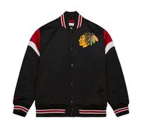 Mitchell & Ness Chicago Blackhawks NHL Heavyweight Satin Jacket Black