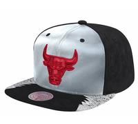 Mitchell & Ness Chicago Bulls Uomo Ragazzo Snapback NBA Cappello Rosso Nero