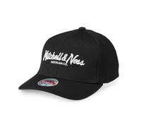 Mitchell & Ness Classic Red Pinscript Snapback, Black/White