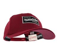 Mitchell & Ness Classic Red Raised Rubber Logo Snapback Cappellino da baseball, bordeaux, Taglia unica