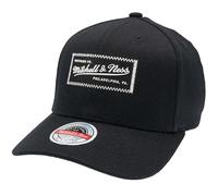 Mitchell & Ness Classic Red Raised Rubber Logo Snapback Cappellino da baseball, Nero , Taglia unica