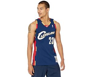 Mitchell & Ness Cleveland Cavaliers Lebron James 2008 Maglia Alternativa Swingman, Navy, M