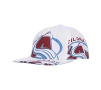 Mitchell & Ness - Colorado Avalanche Cappellino Visiera Piatta - - Accessories - Uomo - Bianco - ONE SIZE
