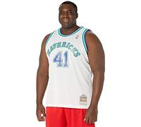 Mitchell & Ness Dallas Mavericks 41 Dirk Nowitzki White Replica Swingman Jersey 2.0 HWC Basketball Trikot