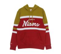 Mitchell & Ness - Felpa - - Sweatshirts & Hoodies - Uomo - Rosso - M