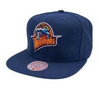 Mitchell & Ness Golden State Warriors Navy Team Ground 2.0 Snapback HWC Cappellino Basecap