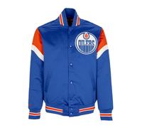 Mitchell & Ness, ,Jackets ,Uomo ,Blu ,L Bomber Edmonton Oilers NHL Squadra