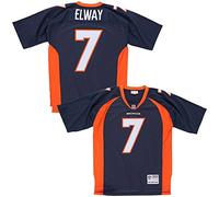 Mitchell & Ness John Elway Denver Broncos Throw Back NFL Maglia Navy, blu navy