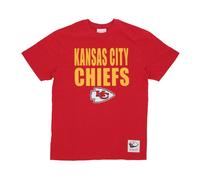 Mitchell & Ness - Kansas City Chiefs Logo Tee - - Tops - Uomo - Rosso - XL