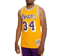 Mitchell & Ness Los Angeles Lakers Camicia da Donna, Chiaro Oro, XL Uomo