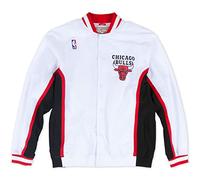 Mitchell & Ness M&N Authentic Warm Up - Giacca Chicago Bulls 1992-93, colore: Bianco