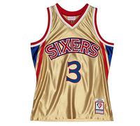 Mitchell & Ness M&N NBA 75th Anniversary Swingman Jersey - Oro, Philadelphia 76ers - Iverson, XL
