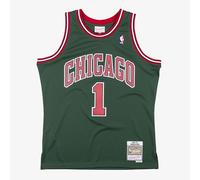 Mitchell & Ness Maglia da Basket Chicago Bulls 2008-09 St Patrick's Day Edition Nº8 Derrick Rose Verde S64106195 - EAN: 0697589915636